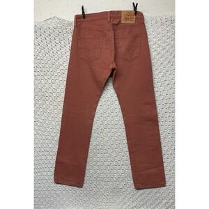 Men's Rust Red Jeans - Slim Fit